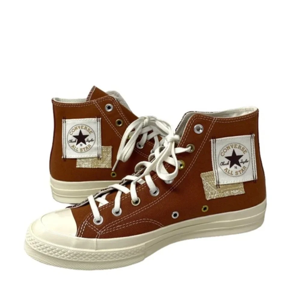 Converse Chuck 70 Hi Shoes Tawny Egret Women Size Casual Canvas Sneakers A05205C - Picture 5 of 9